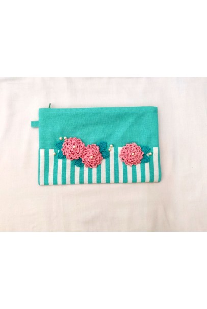 Happy Threads Beautiful Storage Pouch (Sea Green) Happy Threads Beautiful Storage Pouch (Sea Green)